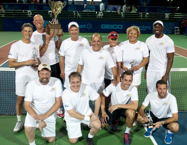 The winning 'Stars' team at the Washington Kastles Charity Classic (Photo: Washington Kastles).